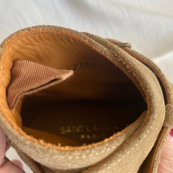 Saint Laurent wrap ankle strap Bootie - Picture 5 of 5